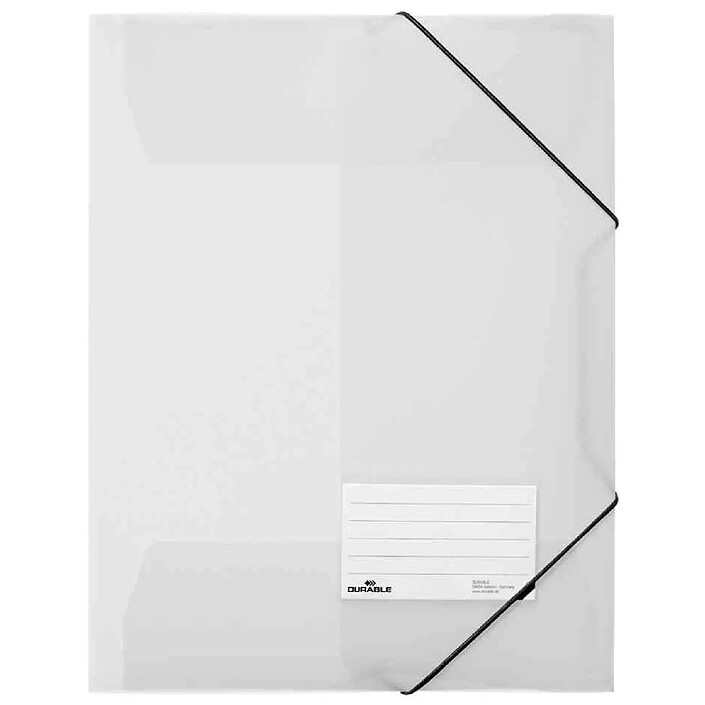 DURABLE Chemise à élastiques, A4, PP, transparent