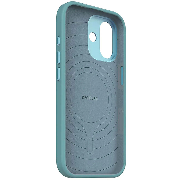 Avis Decoded Coque MagSafe en Silicone Antimicrobienne pour iPhone 17 Turquoise