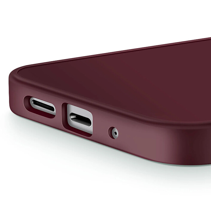 Acheter Avizar Coque pour Galaxy A17 Finition Mat avec Contour Caméra Métallisé Bordeaux
