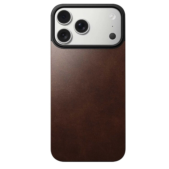 Nomad Coque pour iPhone 17 Pro Max MagSafe en Cuir Horween Ultra-Mince Marron