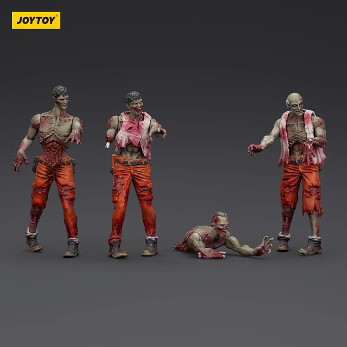 Avis Zombie - Pack 4 figurines Dark Source Mechanic Team 8 cm