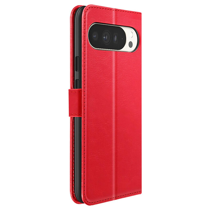 Mayaxess Étui Portefeuille pour Google Pixel 10 Pro XL avec Dragonne et Fonction Support Rouge