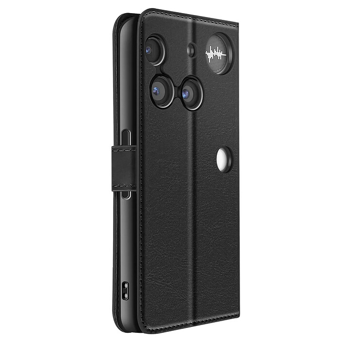 Mayaxess Étui Portefeuille pour Nothing Phone 3 avec Dragonne et Fonction Support Noir