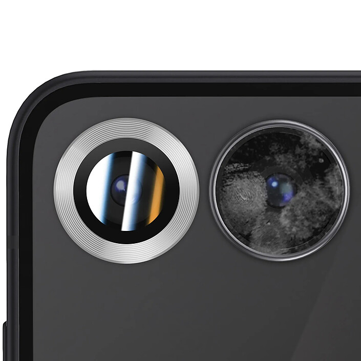 Acheter Enkay Protection d'Objectif Caméra pour Galaxy Z Flip 7 Double lentille Argent