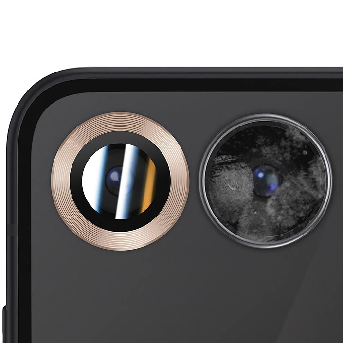 Acheter Enkay Protection d'Objectif Caméra pour Galaxy Z Flip 7 Double lentille Dorée
