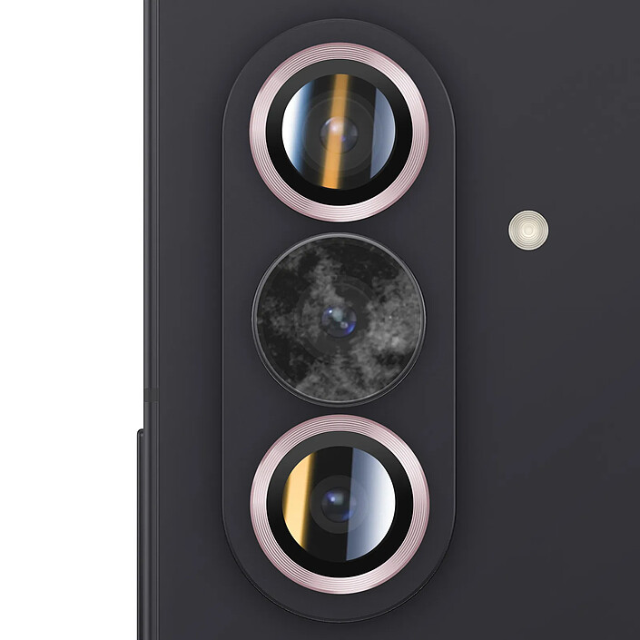 Acheter Enkay Protection d'Objectif Caméra pour Galaxy Z Fold 7 Triple lentille Rose