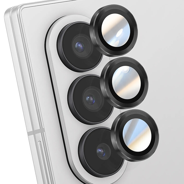 Enkay Protection d'Objectif Caméra pour Galaxy Z Fold 7 Triple lentille Noir