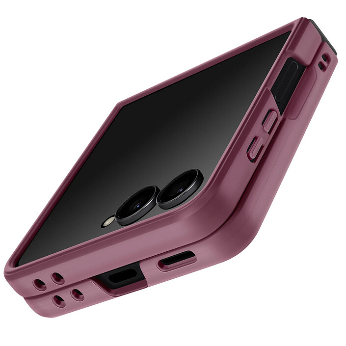 Avis Avizar Coque pour Galaxy Z Flip 7 avec Texture Relief en Silicone Rose