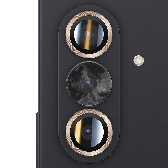 Acheter Enkay Protection d'Objectif Caméra pour Galaxy Z Fold 7 Triple lentille Dorée