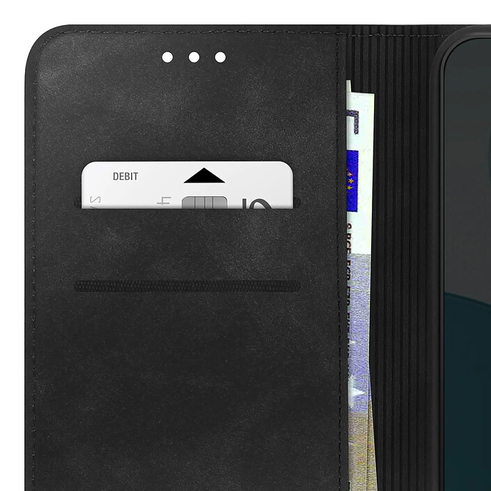 Avizar Étui Portefeuille pour Oppo Reno 14 avec Rabat Aimanté et Fonction Support Noir pas cher