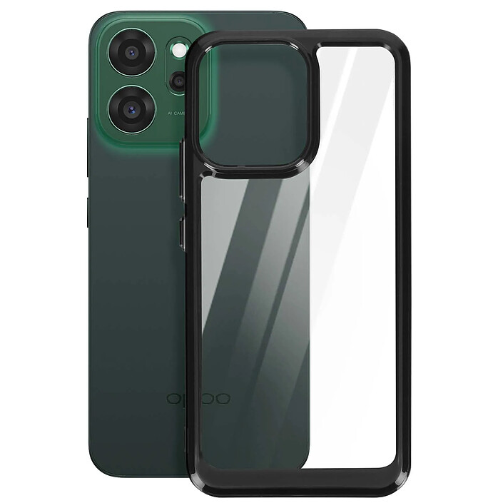 Avis Avizar Coque pour Oppo Reno 14F / 14 FS Design Hybride Ultra-Résistant Noir transparent