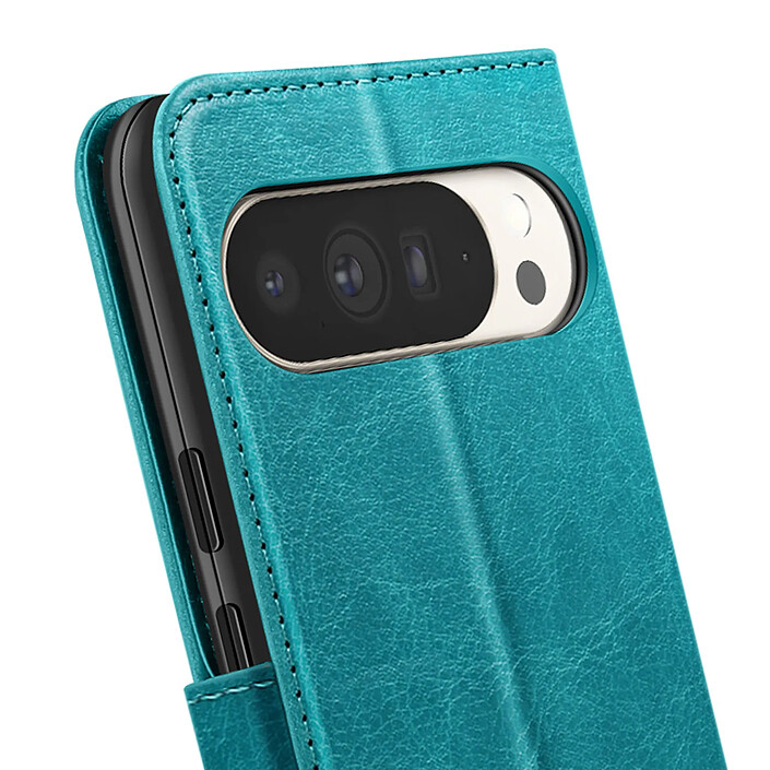 Acheter Mayaxess Étui Portefeuille pour Google Pixel 10 Pro XL avec Dragonne et Fonction Support Turquoise