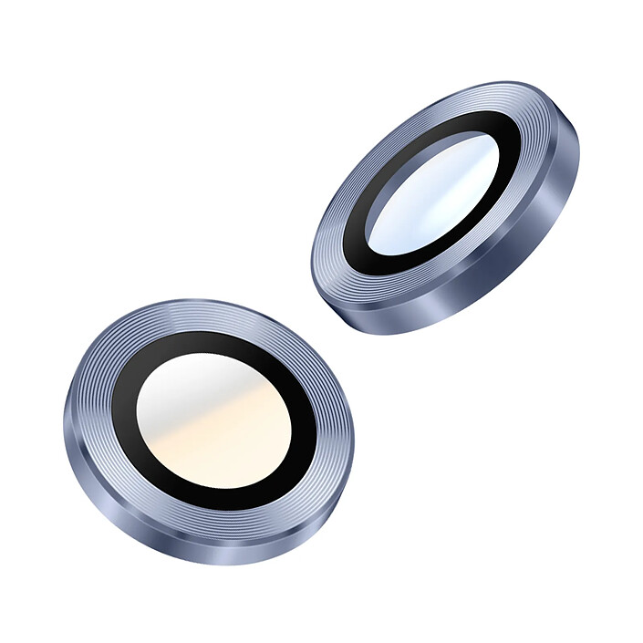 Enkay Protection d'Objectif Caméra pour Galaxy Z Flip 7 Double lentille Bleu pâle pas cher