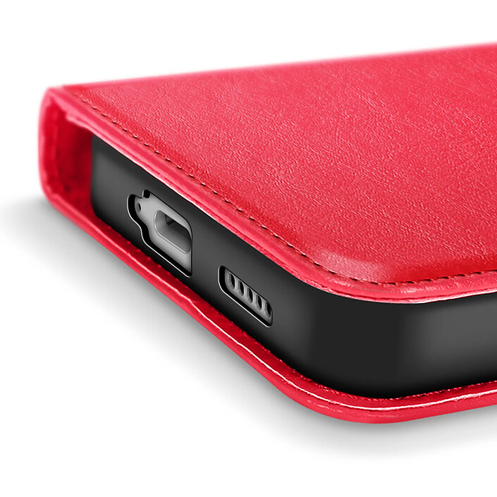Mayaxess Étui Portefeuille pour Nothing Phone 3 avec Dragonne et Fonction Support Rouge pas cher