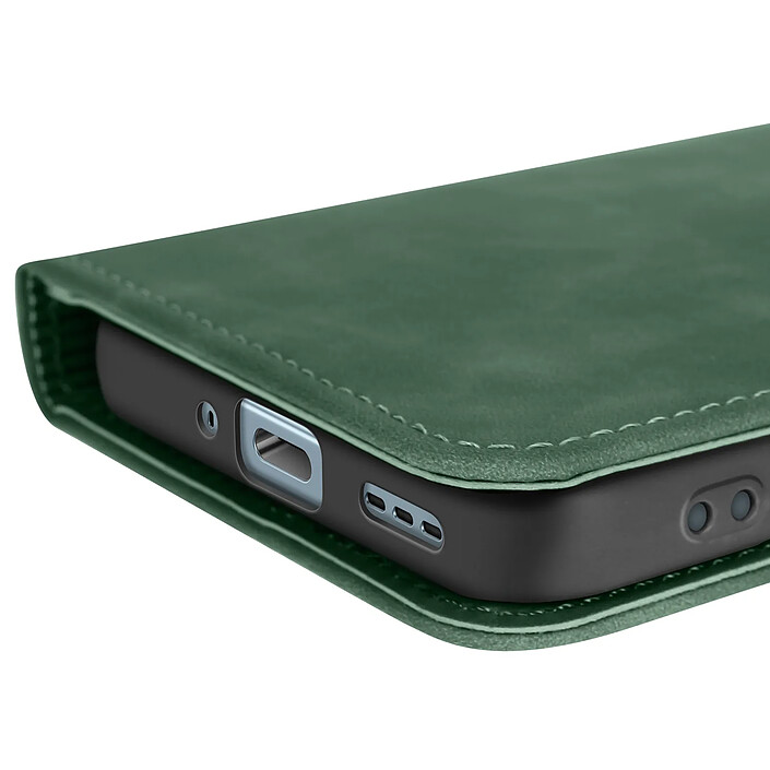 Acheter Avizar Étui Portefeuille pour Oppo Reno 14 avec Rabat Aimanté et Fonction Support Vert sapin