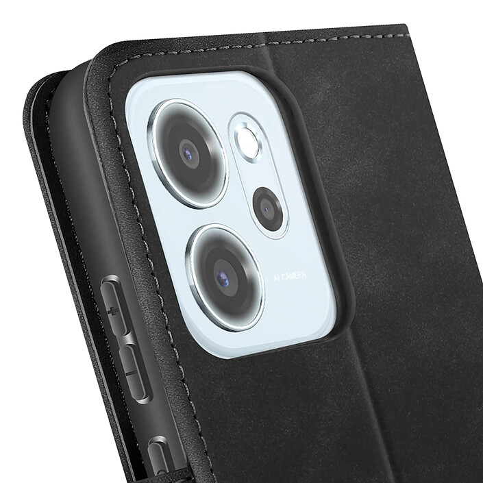 Avis Avizar Étui Portefeuille pour Oppo Reno 14 avec Rabat Aimanté et Fonction Support Noir
