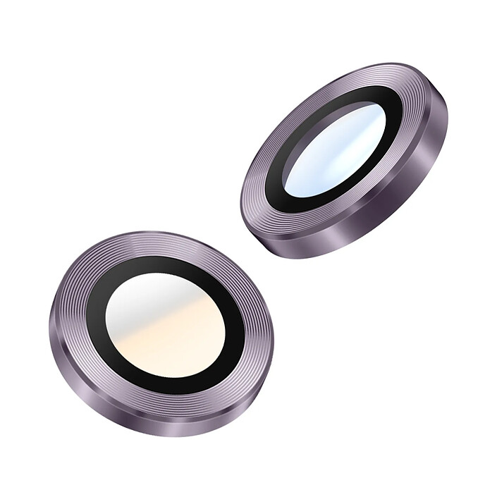 Enkay Protection d'Objectif Caméra pour Galaxy Z Flip 7 Double lentille Violet clair pas cher