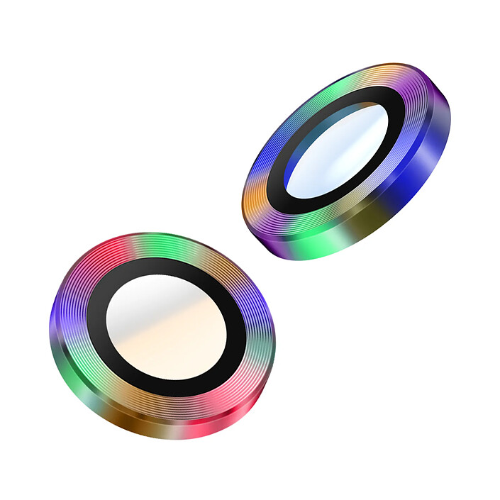 Enkay Protection d'Objectif Caméra pour Galaxy Z Flip 7 Double lentille Multicolore pas cher