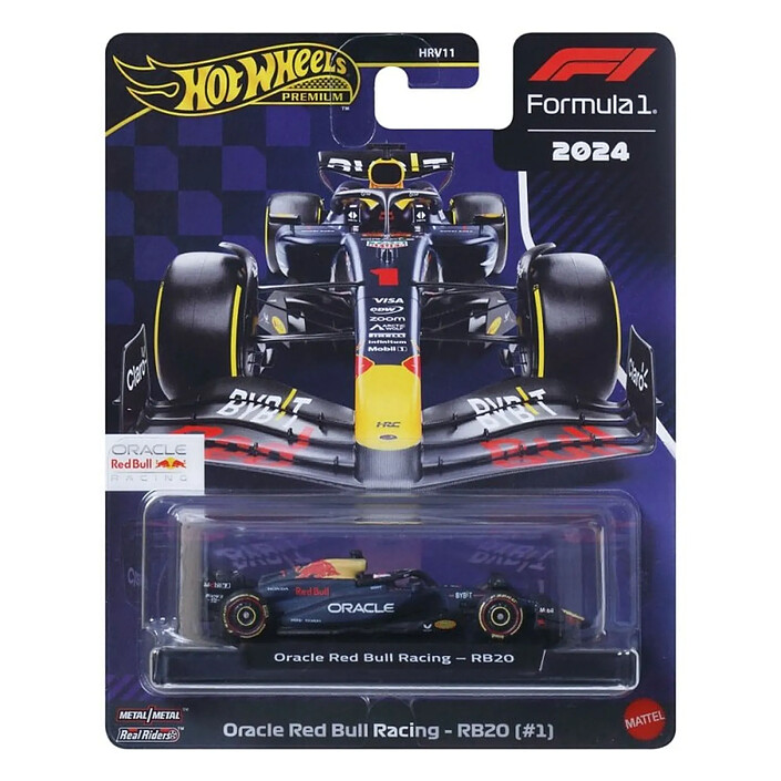 Acheter Formule 1 - Véhicule métal Hot Wheels Premium 1/64 Oracle Red Bull Racing RB20 (N°1) (Max Verstappen 2024)