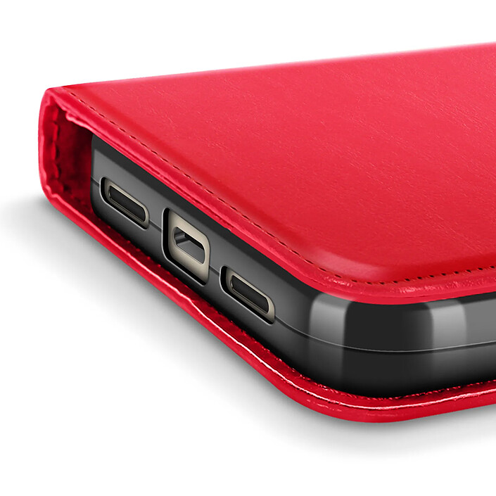 Mayaxess Étui Portefeuille pour Google Pixel 10 Pro XL avec Dragonne et Fonction Support Rouge pas cher