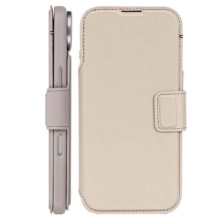 Avis Decoded Étui Folio pour iPhone 17 Air MagSafe en Cuir avec Coque Détachable Beige
