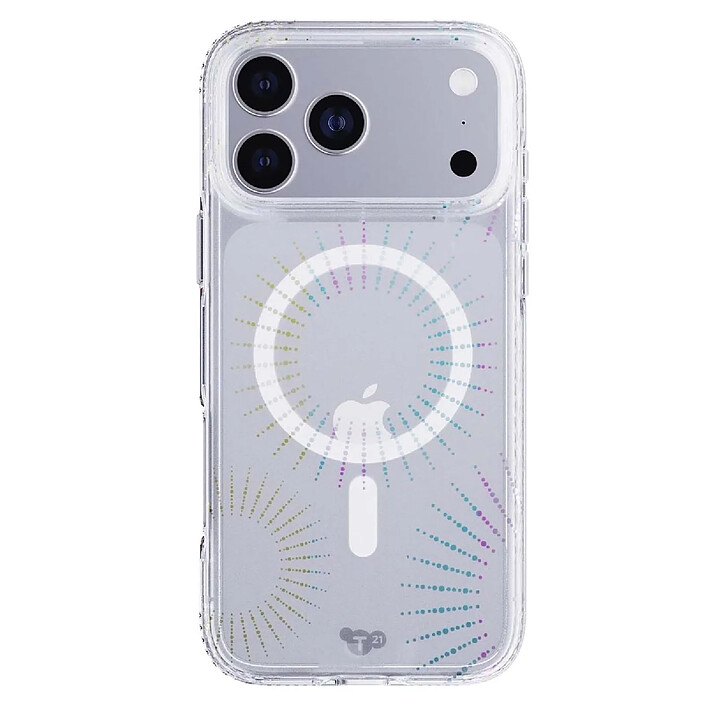 Tech21 Coque EvoSparkle pour iPhone 17 Pro Max Compatible MagSafe Effet Lunaire Transparent