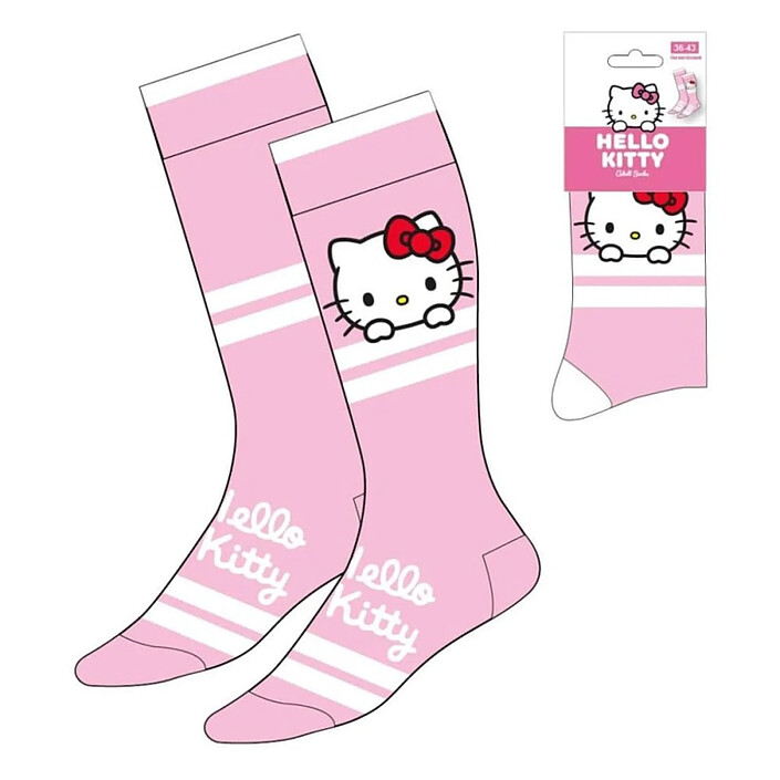 Hello Kitty - Paire de Chaussettes Hello Kitty Stripes 36-43