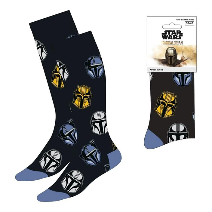 Star Wars : The Mandalorian - Paire de chaussettes Helmets 38-45