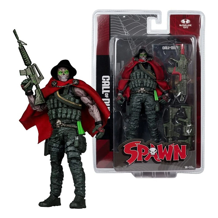 Call of Duty - Figurine Burned Spawn 18 cm pas cher
