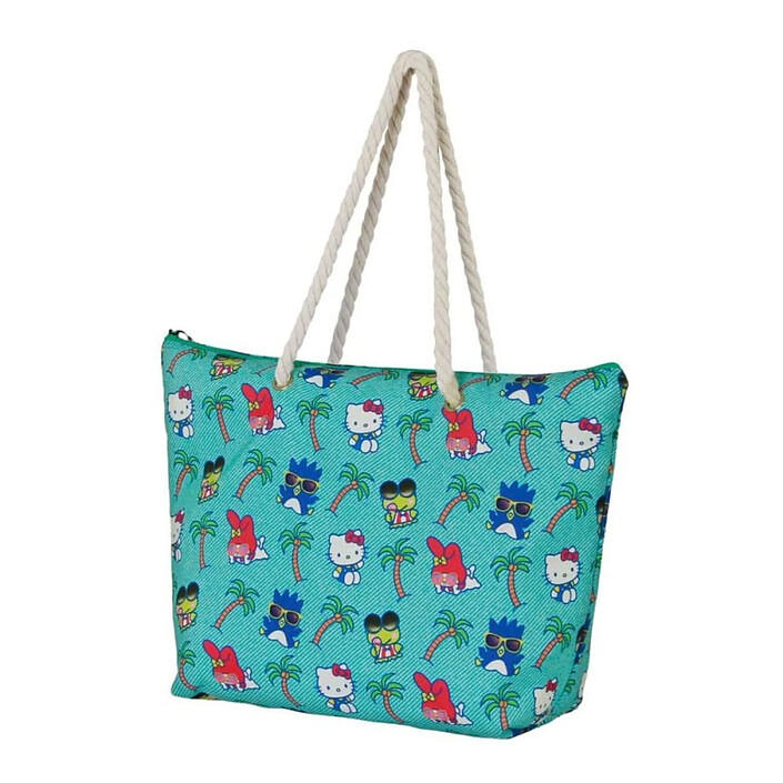 Hello Kitty - Sac de plage Soleil Hello Kitty Palms Turquoise