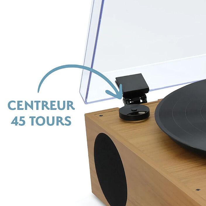Metronic 477365 - Micro-chaîne stéréo Bluetooth et platine effet bois pas cher