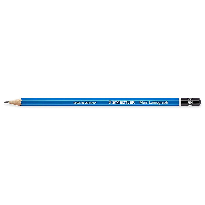 STAEDTLER Crayon Papier Mars Lumograph 100 Mine 2 mm Bleu 9H x 12