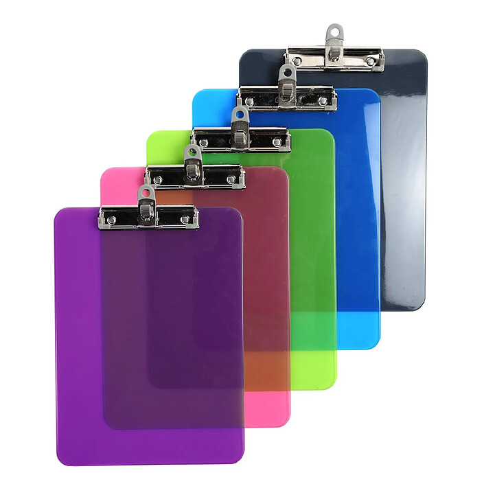 EXACOMPTA Porte-bloc Iderama - Format 22,5x31,5 cm pour A4 - Couleurs Aléatoire x 10