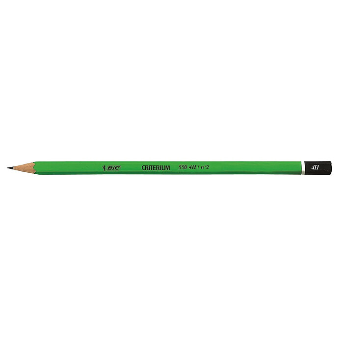 BIC Crayon papier graphite Hexagonal CRITERIUM 550 Mine 4H x 12