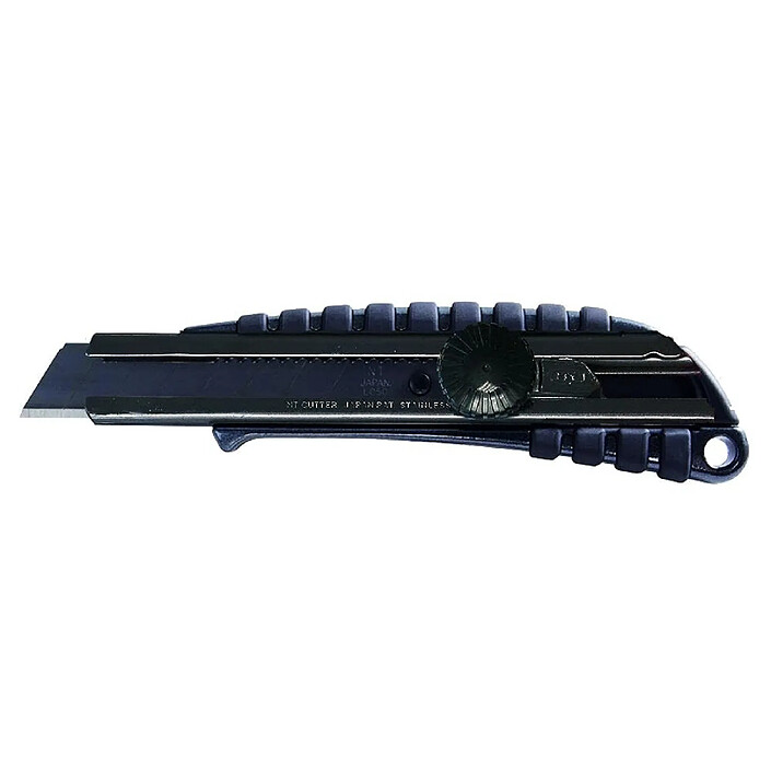 NT CUTTER Cutter PMGL-EV02, boîtier en aluminium, 18 mm, noir