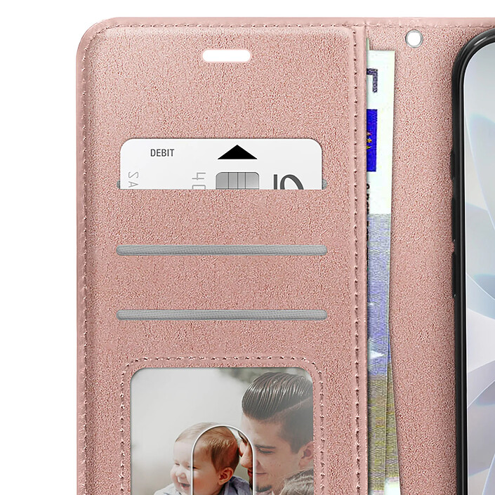 Avis Mayaxess Étui Portefeuille pour iPhone 17 avec Dragonne et Fonction Stand Rose