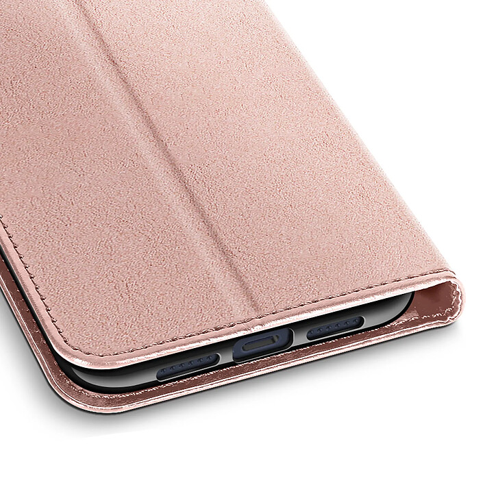 Mayaxess Étui Portefeuille pour iPhone 17 Pro Max avec Dragonne et Fonction Stand Rose pas cher