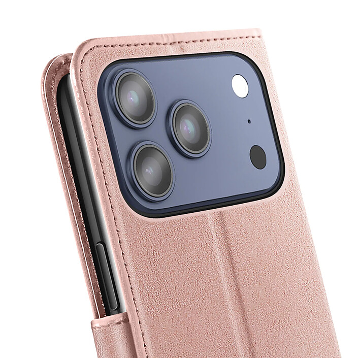 Acheter Mayaxess Étui Portefeuille pour iPhone 17 Pro avec Dragonne et Fonction Stand Rose