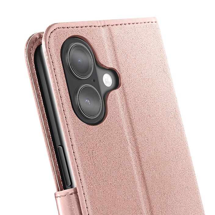 Acheter Mayaxess Étui Portefeuille pour iPhone 17 avec Dragonne et Fonction Stand Rose