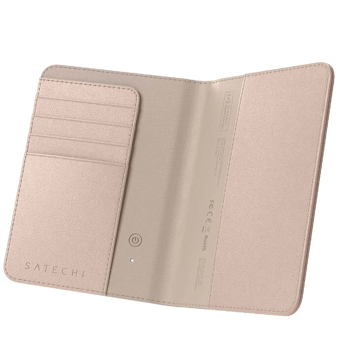 Satechi Étui pour Passeport en Cuir FindAll avec Rangement Cartes et Protection RFID Rose