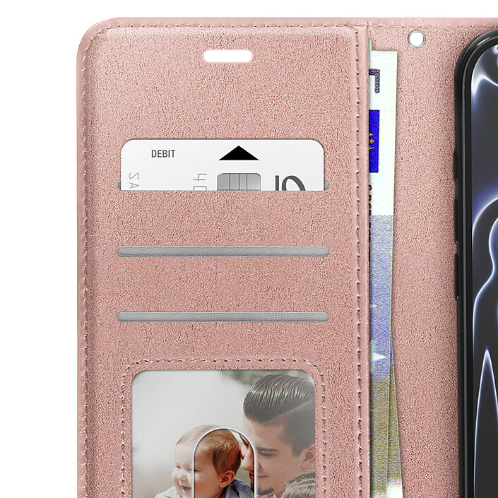 Avis Mayaxess Étui Portefeuille pour iPhone 17 Pro avec Dragonne et Fonction Stand Rose