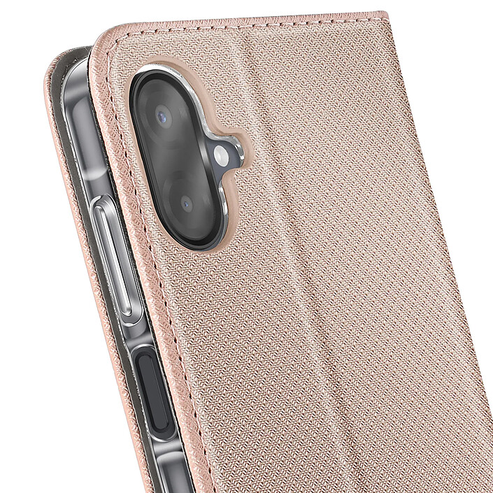 Acheter Avizar Étui à Clapet pour Galaxy A07 Effet Strié avec Porte-carte et Fonction Stand Dorée