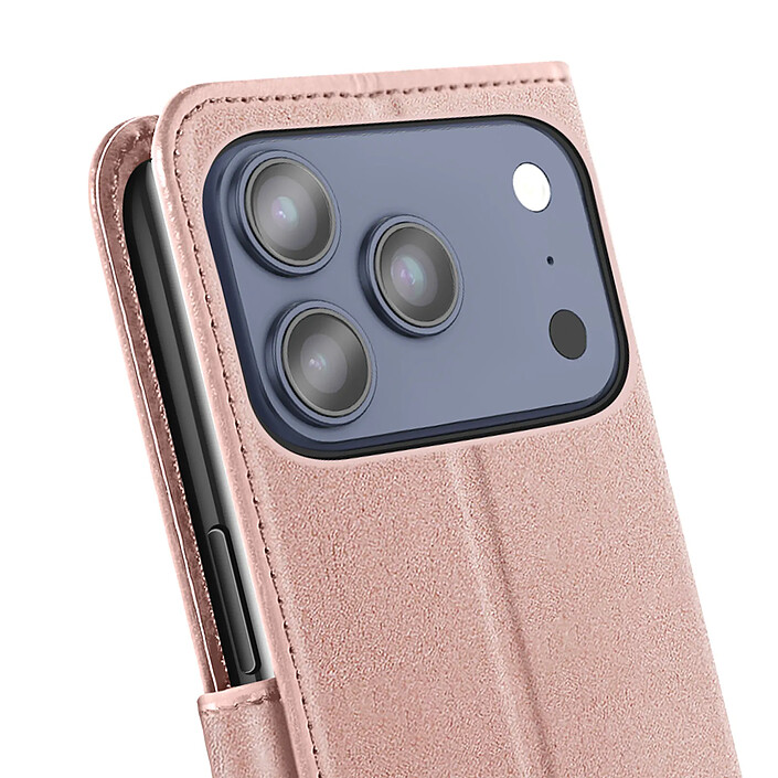 Acheter Mayaxess Étui Portefeuille pour iPhone 17 Pro Max avec Dragonne et Fonction Stand Rose