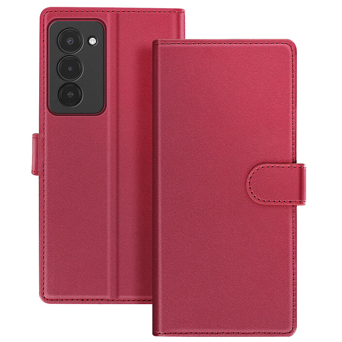 Mayaxess Étui Portefeuille 2 en 1 pour Redmi 15 5G avec Coque Détachable Rouge