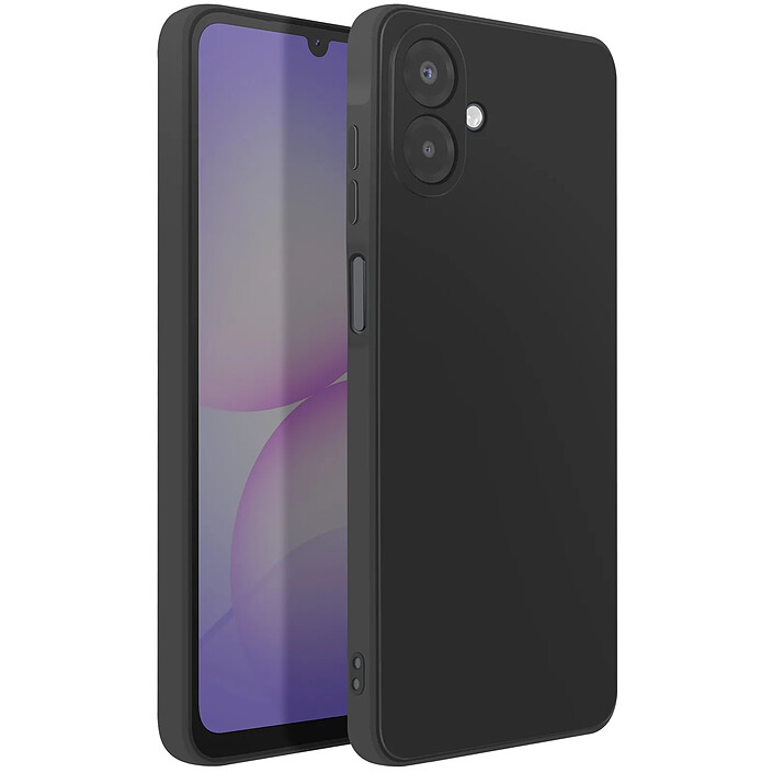 Avizar Coque pour Galaxy A07 en Silicone Souple Antichocs Oléophobe Noir pas cher
