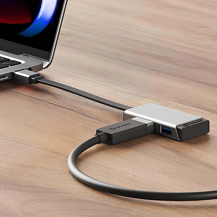 Avis A-Logic HUB 2 en 1 USB-C vers HDMI 4K 60Hz et USB-A 3.2 Série MagForce Noir / Argent