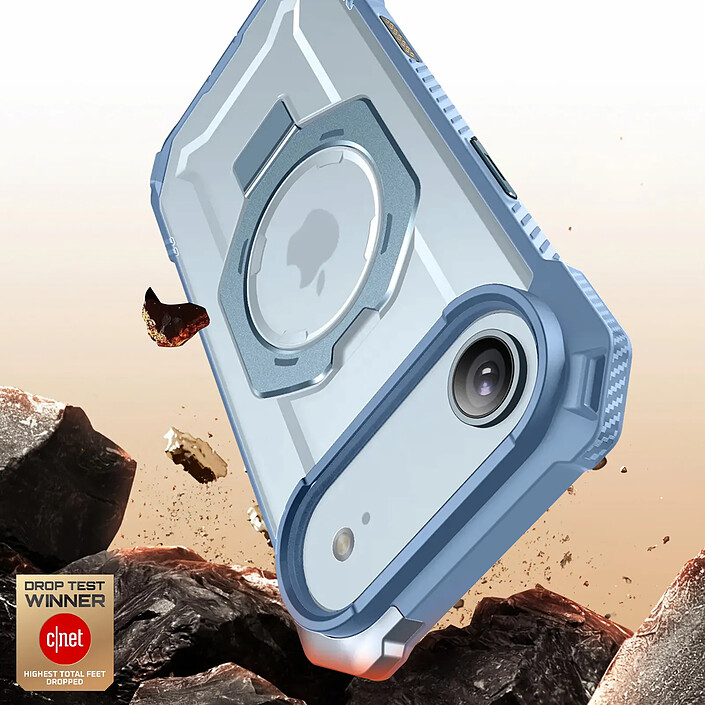 Avis Supcase Coque Renforcée pour iPhone Air Série Unicorn Beetle Grip avec Béquille Bleu clair