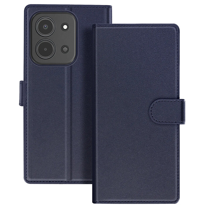 Mayaxess Étui Portefeuille 2 en 1 pour Redmi 15C avec Coque Détachable Bleu nuit