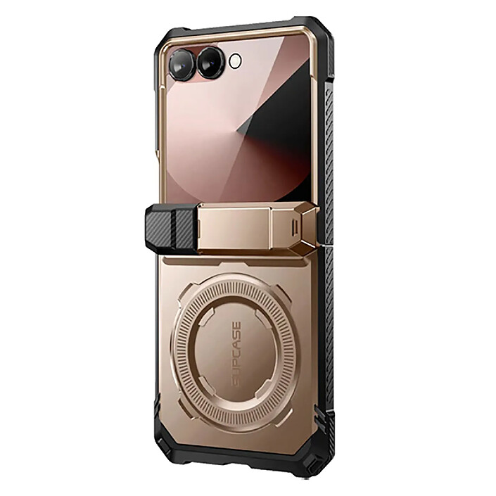 Supcase Coque Renforcée pour Galaxy Z Flip 7 Série Unicorn Beetle Grip avec Béquille Dorée