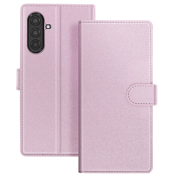 Mayaxess Étui Portefeuille 2 en 1 pour Galaxy A17 avec Coque Détachable Rose champagne